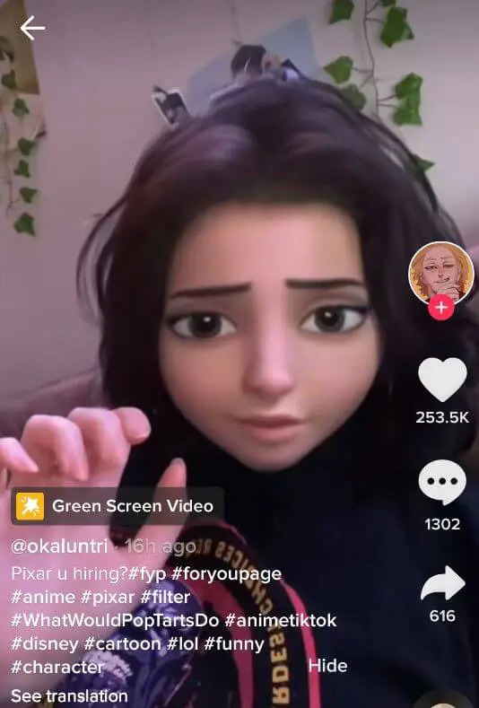 Disney Tiktok Filter