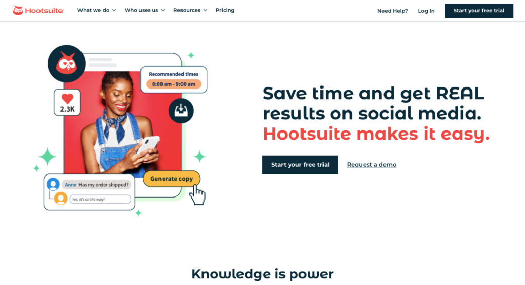 Hootsuite marketing tool