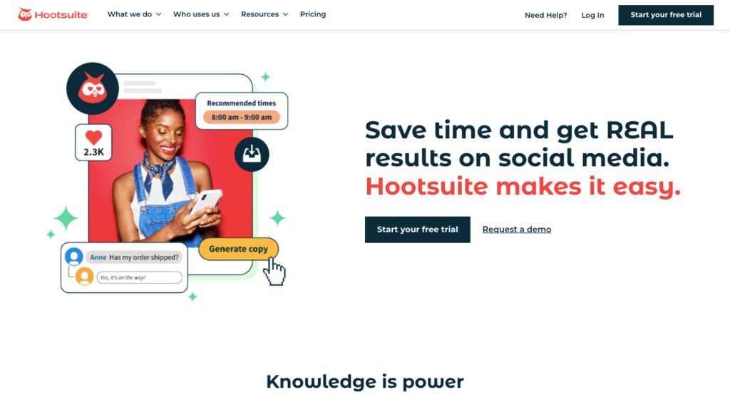 Hootsuite herramienta de marketing