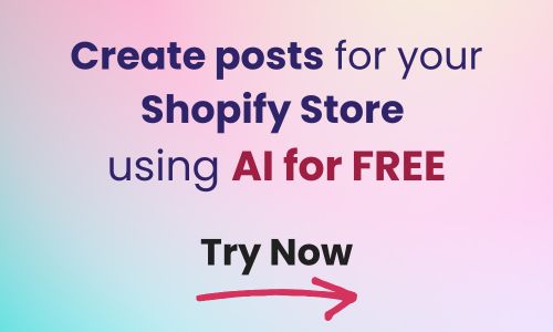 create content for shopify using AI