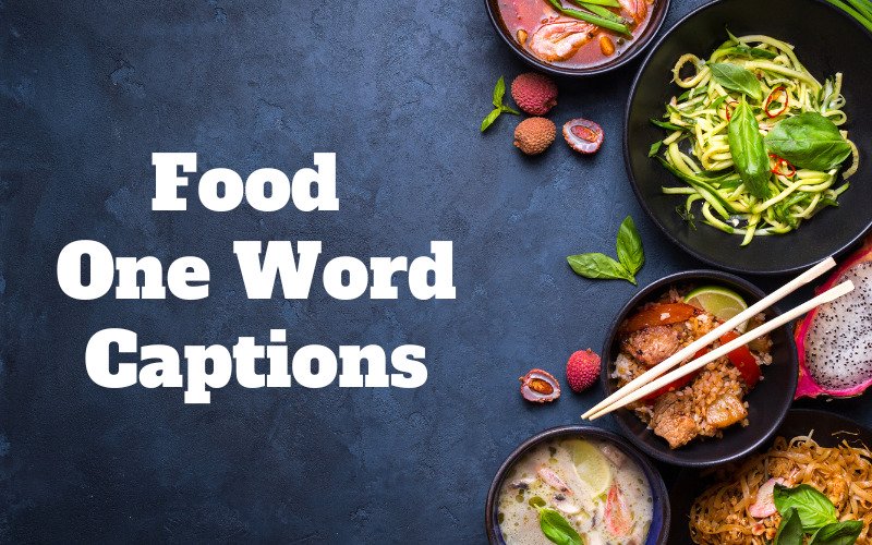 Voedsel Bijschriften van één woord