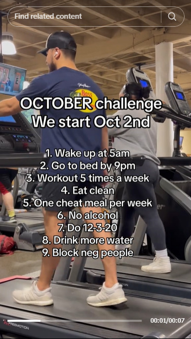 gym challenge tiktok