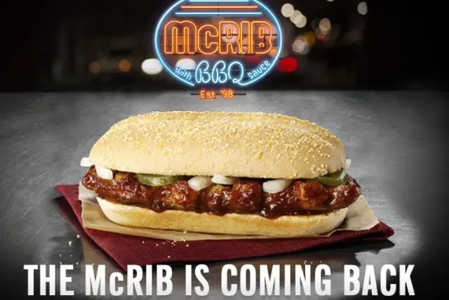 Mcrib campaign