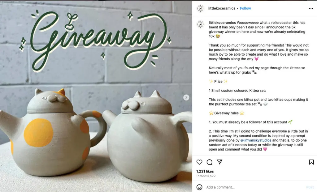 Giveaways for høyere engasjementsfrekvens på Instagram