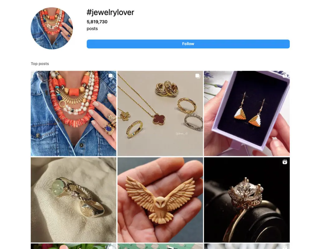 Fashion Bloggers Hashtags #6: Jewellery Hashtags