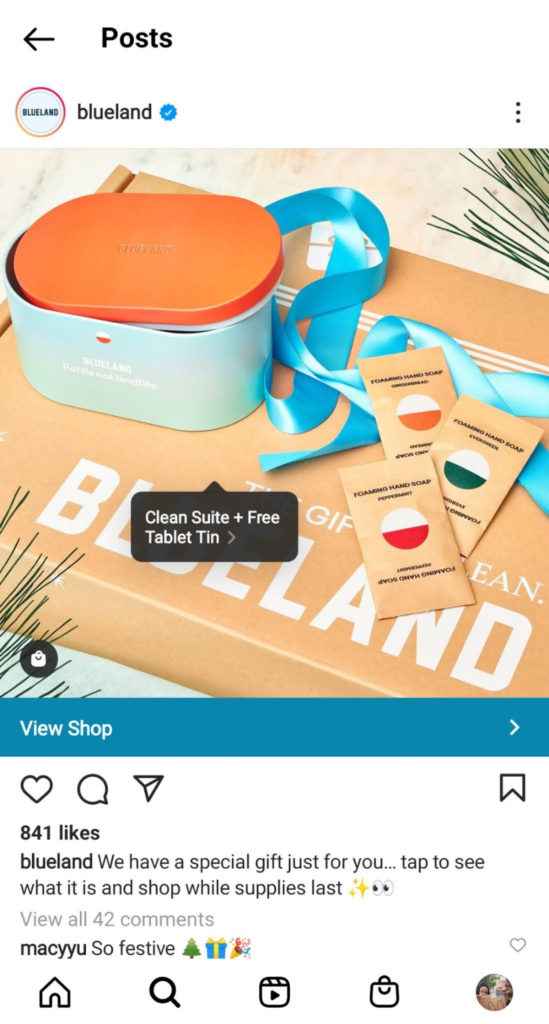 Promoción de productos Shopify en Instagram