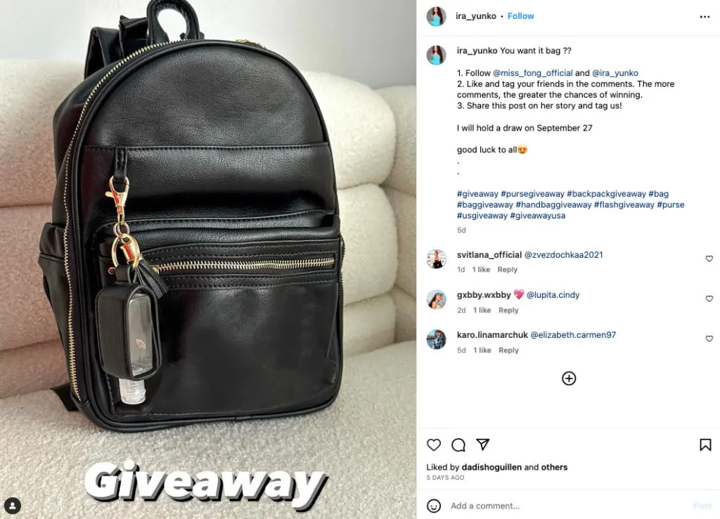 Organize Giveaways