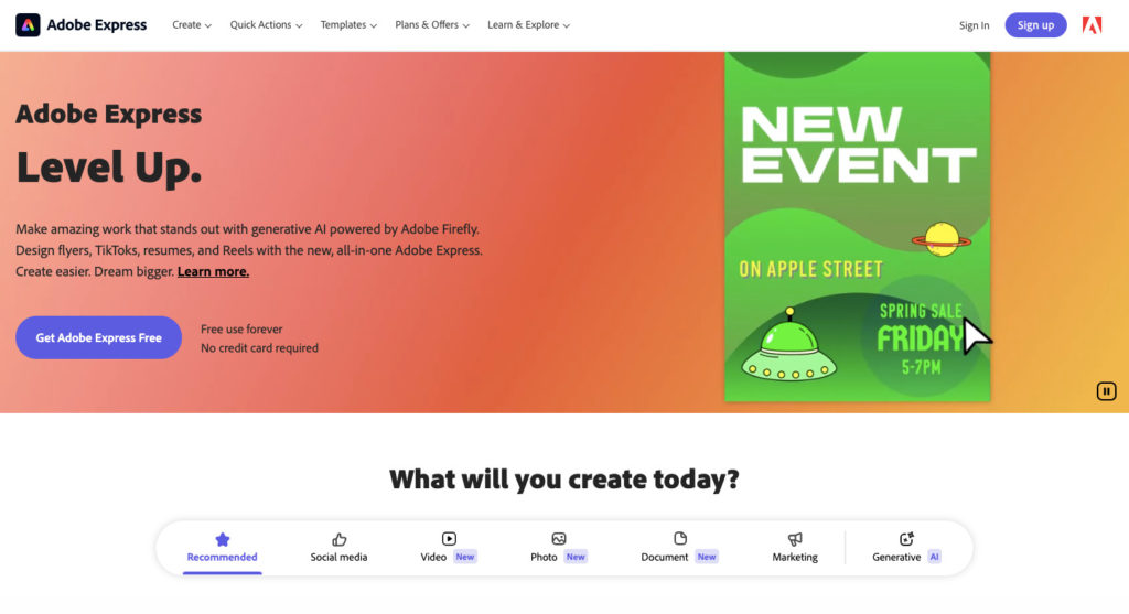 Adobe Express - An Adcreative AI Alternative