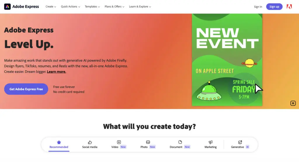 Adobe Express - An Adcreative AI Alternative