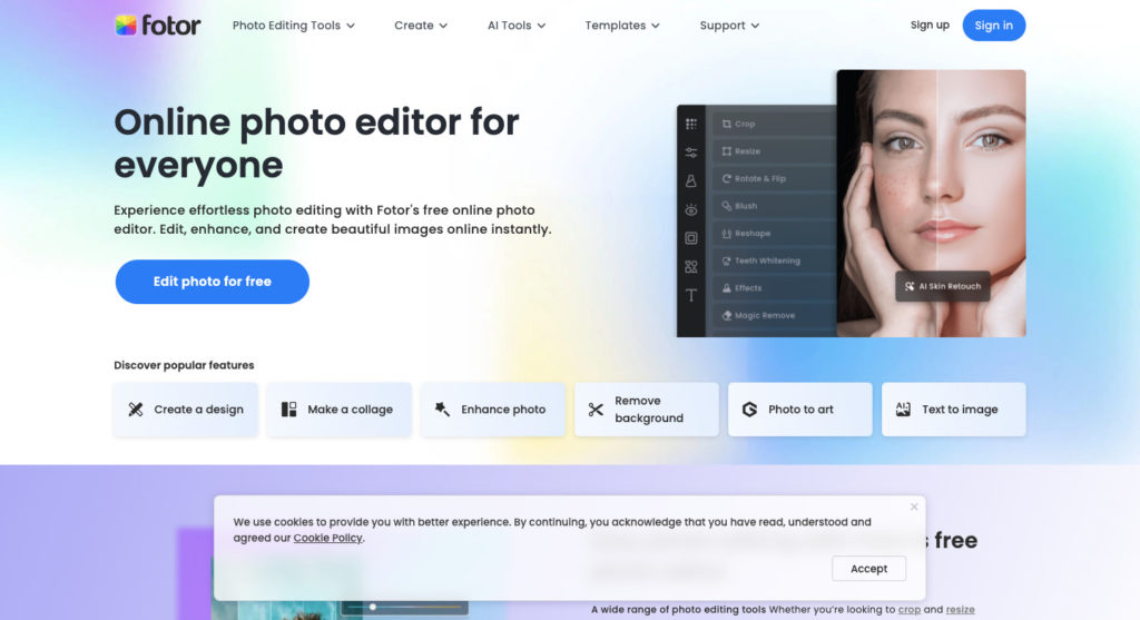 Fotor - An Ad Creative tool