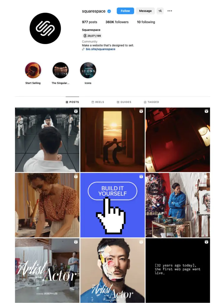 squarespace instagram