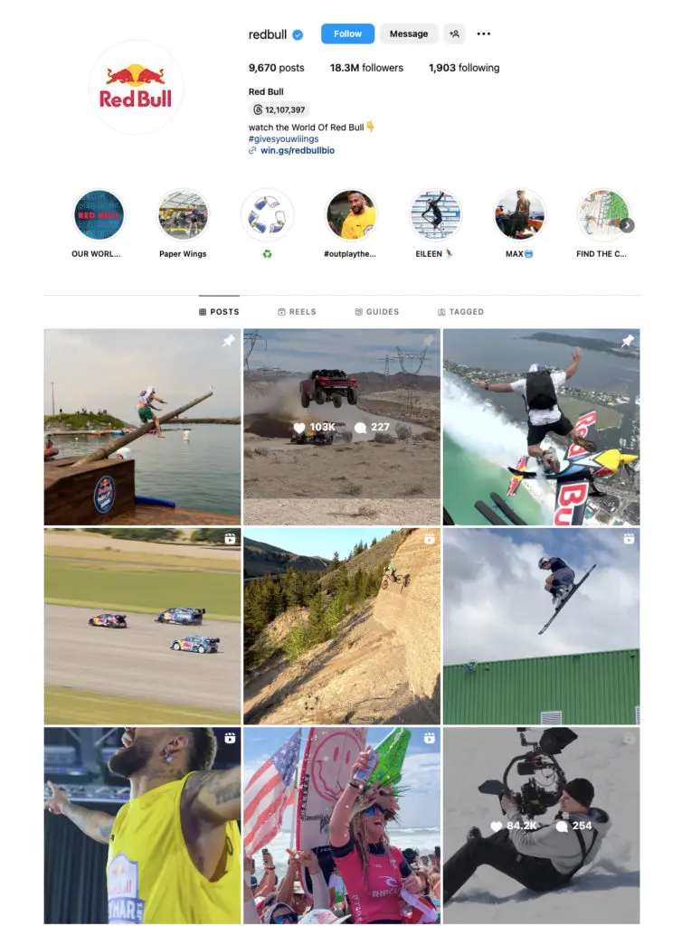 red bull instagram