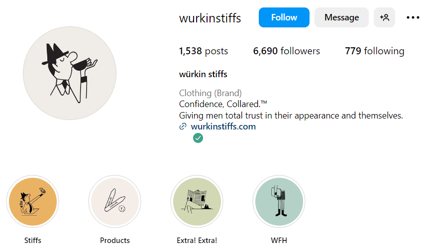 Wurkin stiffs Instagram bio