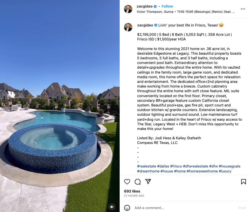 Instagram reels for real estate