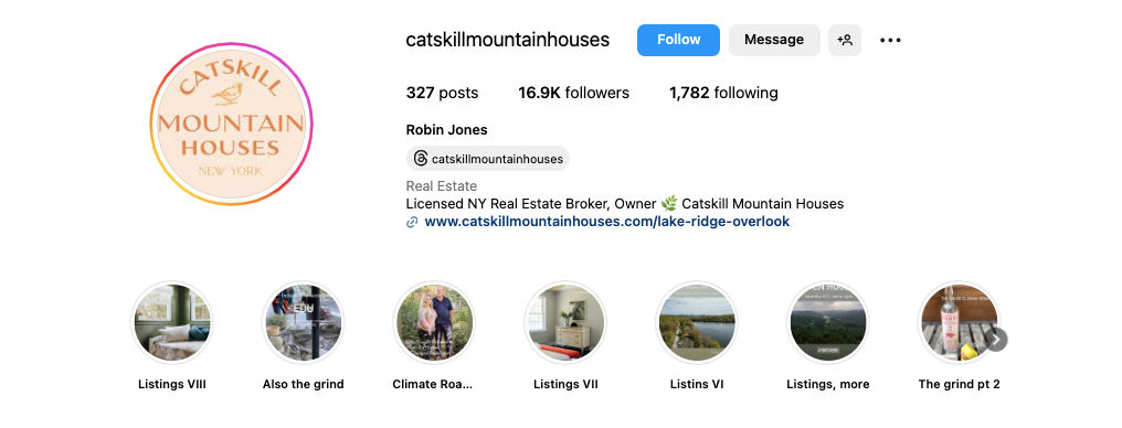 Instagram highlights for real estate