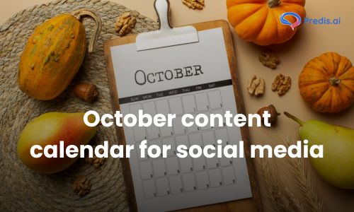 Oktober innehållskalender för sociala medier