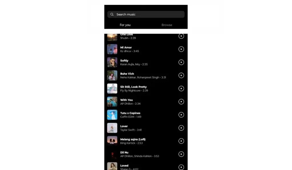 music ntawm kuv instagram sau ntawv