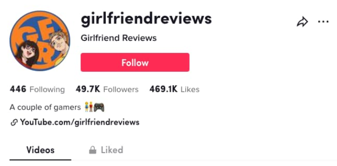 Girlfriendreviews Tiktok bio