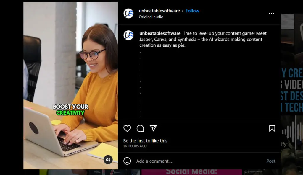 Good quality content for UGC Creator on Instagram