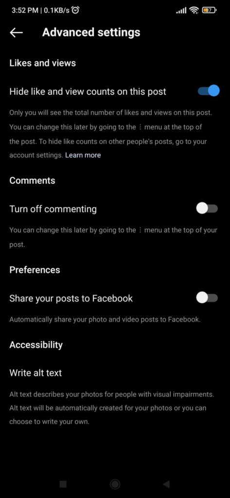 How To Hide Likes On Instagram While Creating Your Post?