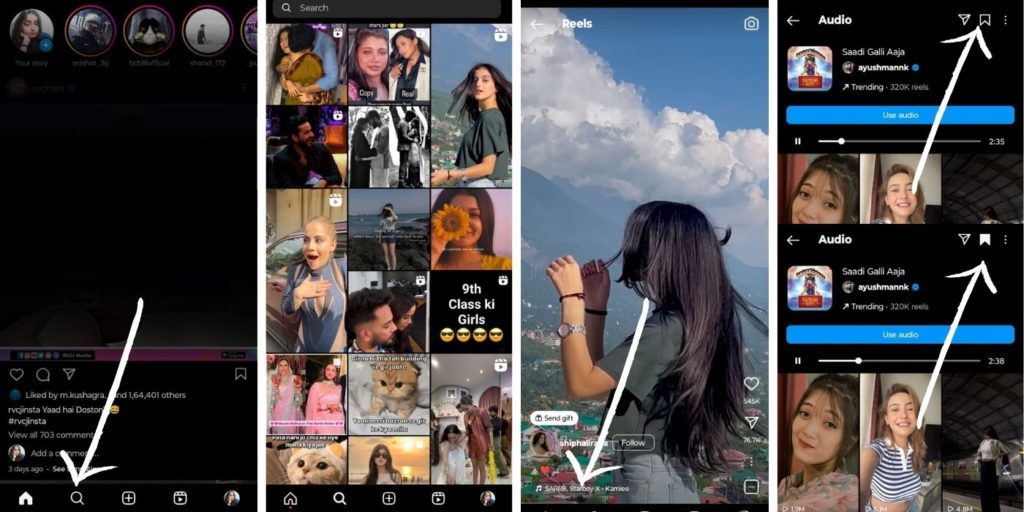 Menyimpan Lagu di Instagram