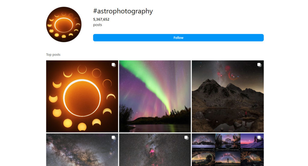 Hashtags for Astro Photography 