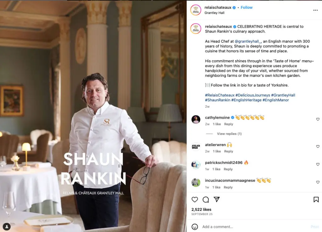 Relais & Châteaux Influencer Collaboration