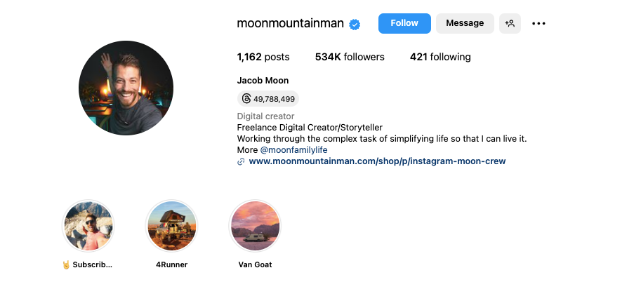 Influencers should have high quality followers on Instagram