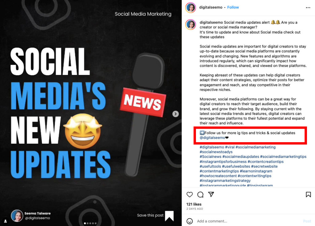 CTAs to increase engagement in your Instagram posts
