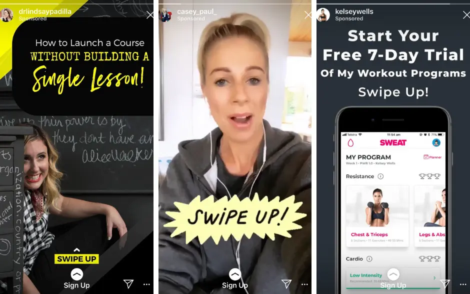 CTAs to add in Instagram stories