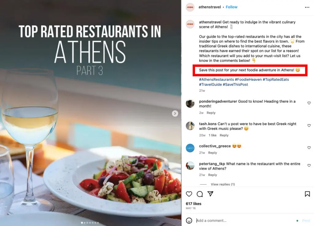 CTAs to get users to save your post