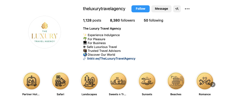 Lägg till en stark CTA i Instagram-bio