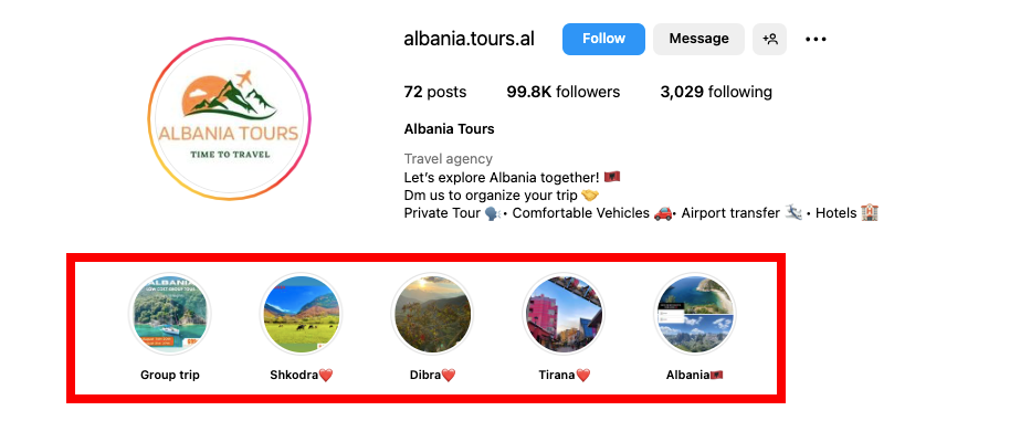 Instagram highlights