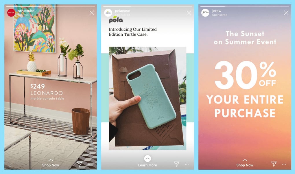 Using Instagram stories as Ads and Promotions