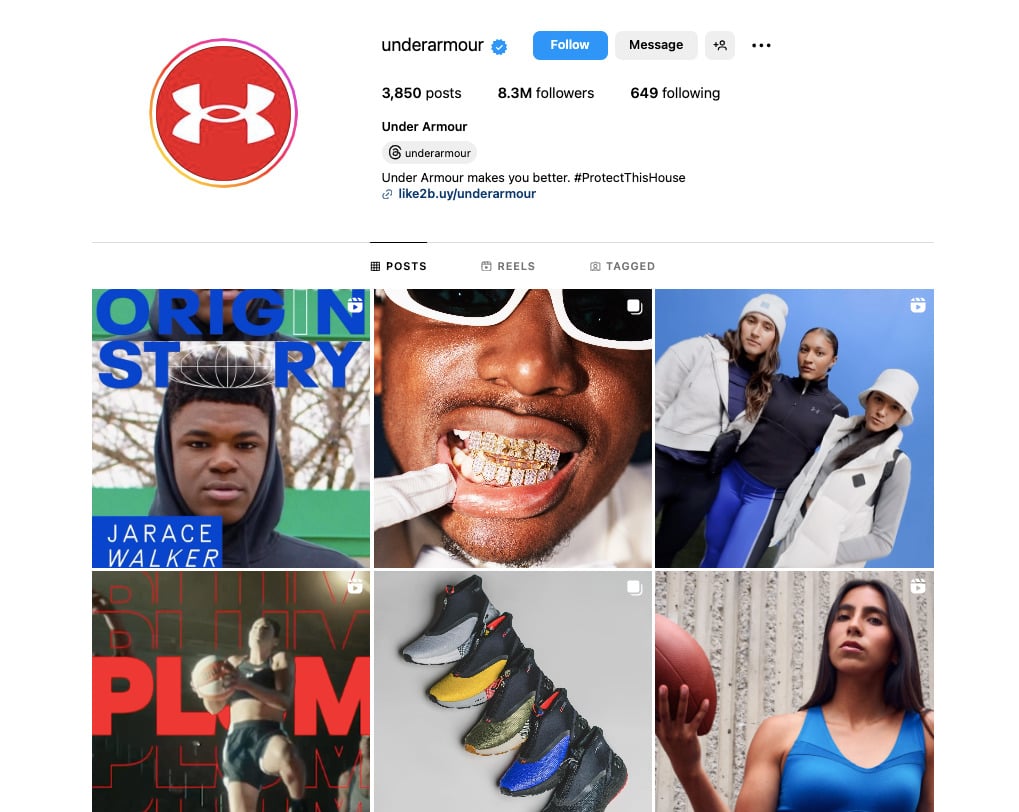 Under Armour Instagram