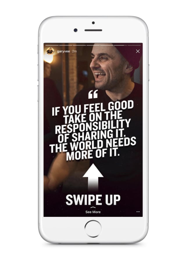 Swipe-up links in Instagram stories