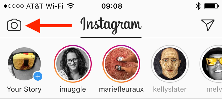 Instagram homepage screenshot