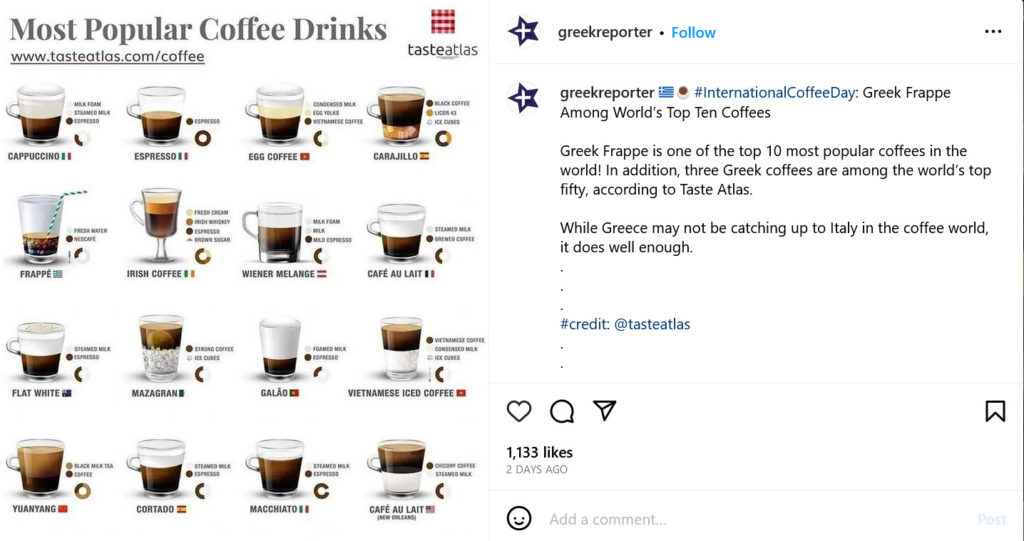 Post sulla Giornata internazionale del caffè di ottobre