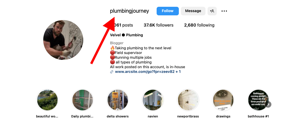 username and account name on instagram