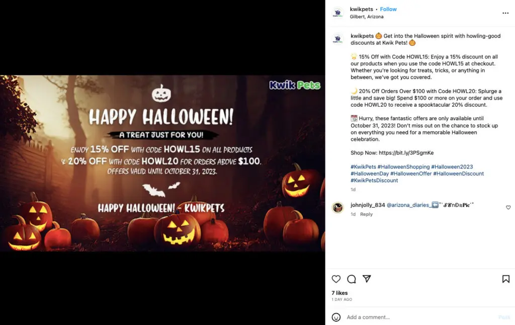 Halloween Offeren a Remise Post Iddi