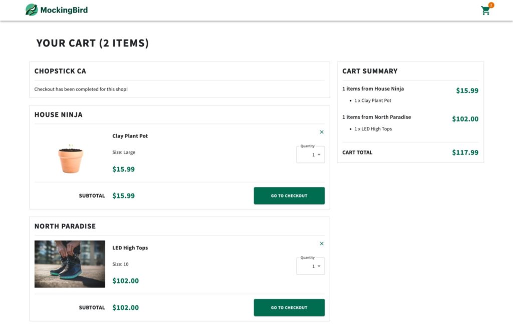 Thumbnail Images of Products Throughout the Purchasing Phase 