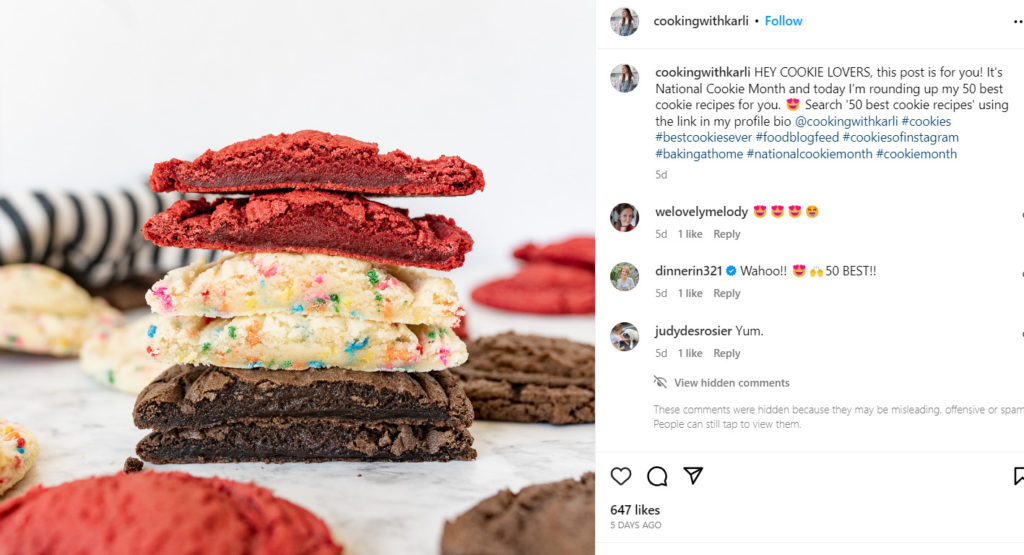 Content Ideas for October National Cookie Month