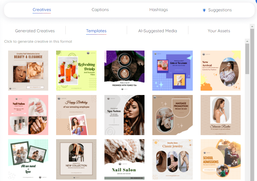 Predis Social media templates