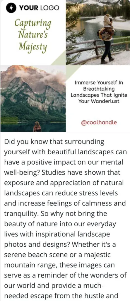 Inspirational landscape photos