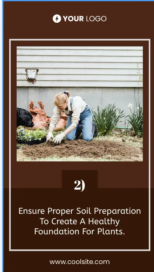 A woman is gardening