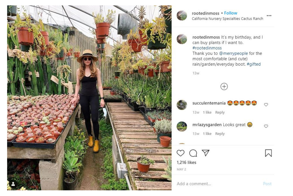 A person standing in a greenhouse with plants
