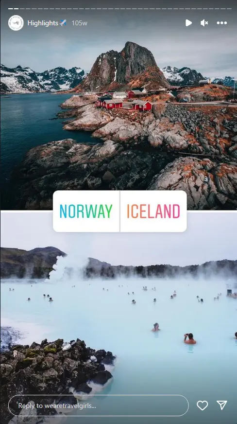 Instagram story poll