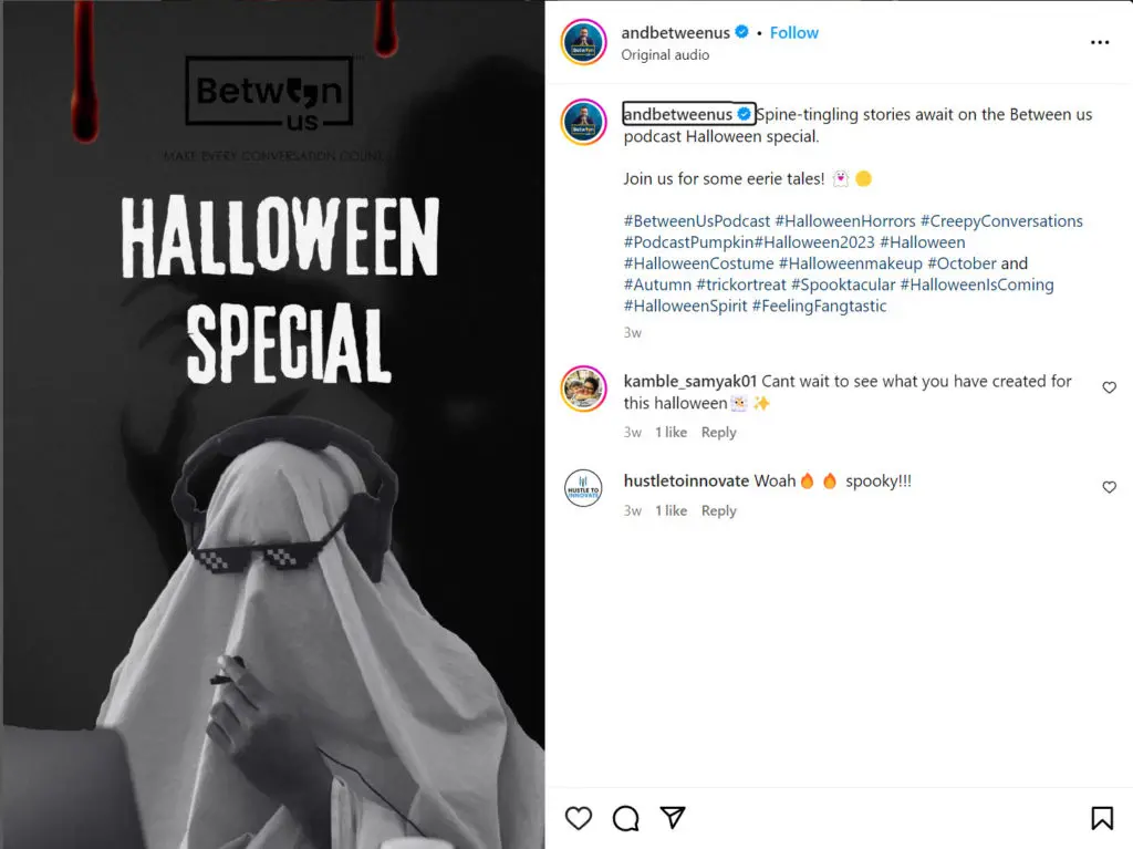 Between us Halloween special post