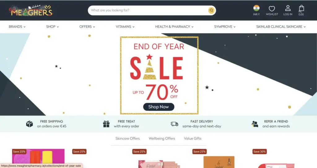 An online storefront