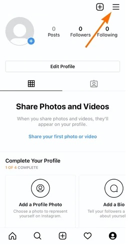 Instagram profile